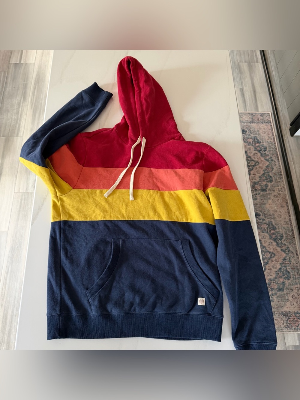 Marine Layer Retro Men's Archive Colorblock Hoodie Medium